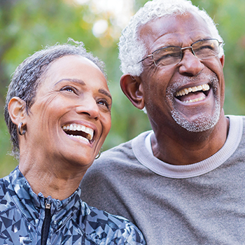 smiling couple
