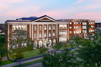 campus at sunset